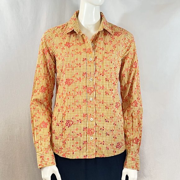 Gingham And Eyelet Button-Down Shirt | Anthropologie - Picture 9 of 9